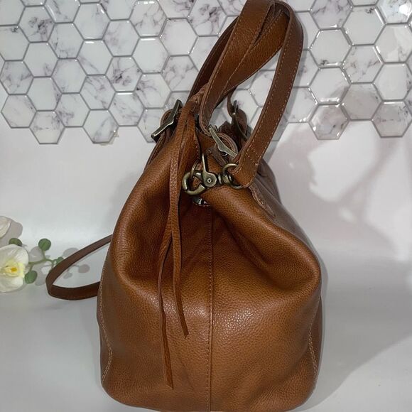 Frye Caelan Tan Leather Satchel - Picture 4 of 11